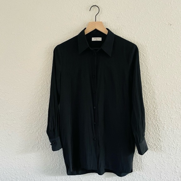 Babaton Toned Black Button Up Blouse - Picture 1 of 16